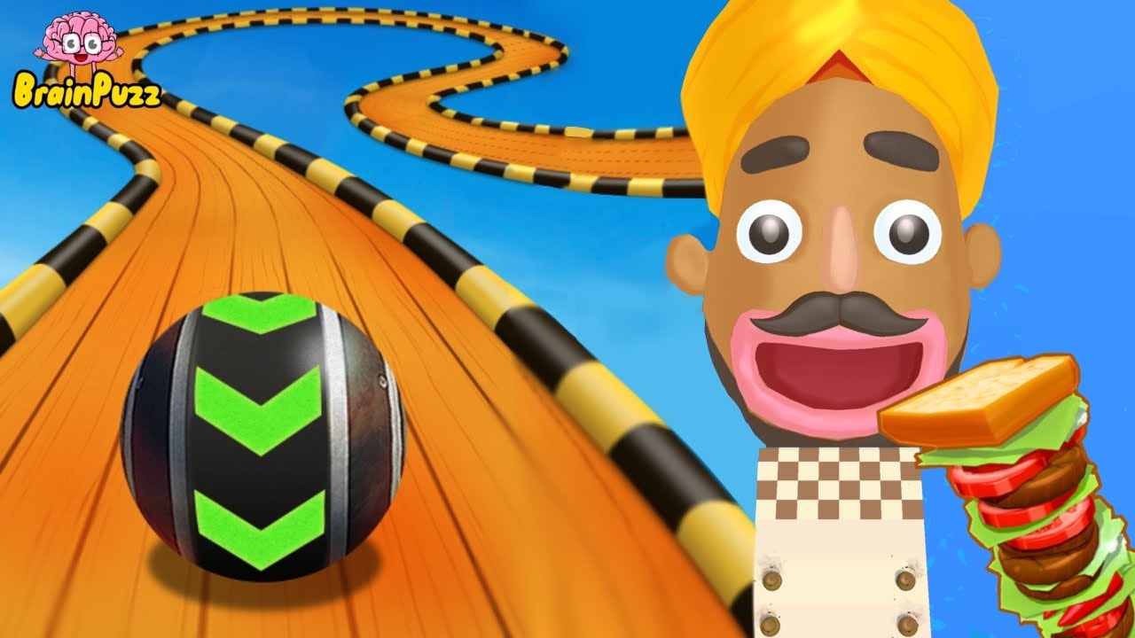 Sandwich Runner | Sky Rolling Balls - All Level Gameplay Android,iOS - NEW APK UPDATE