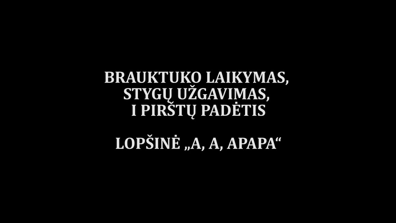 1 skambinimo tradicinėmis kanklėmis pamoka. Lopšinė