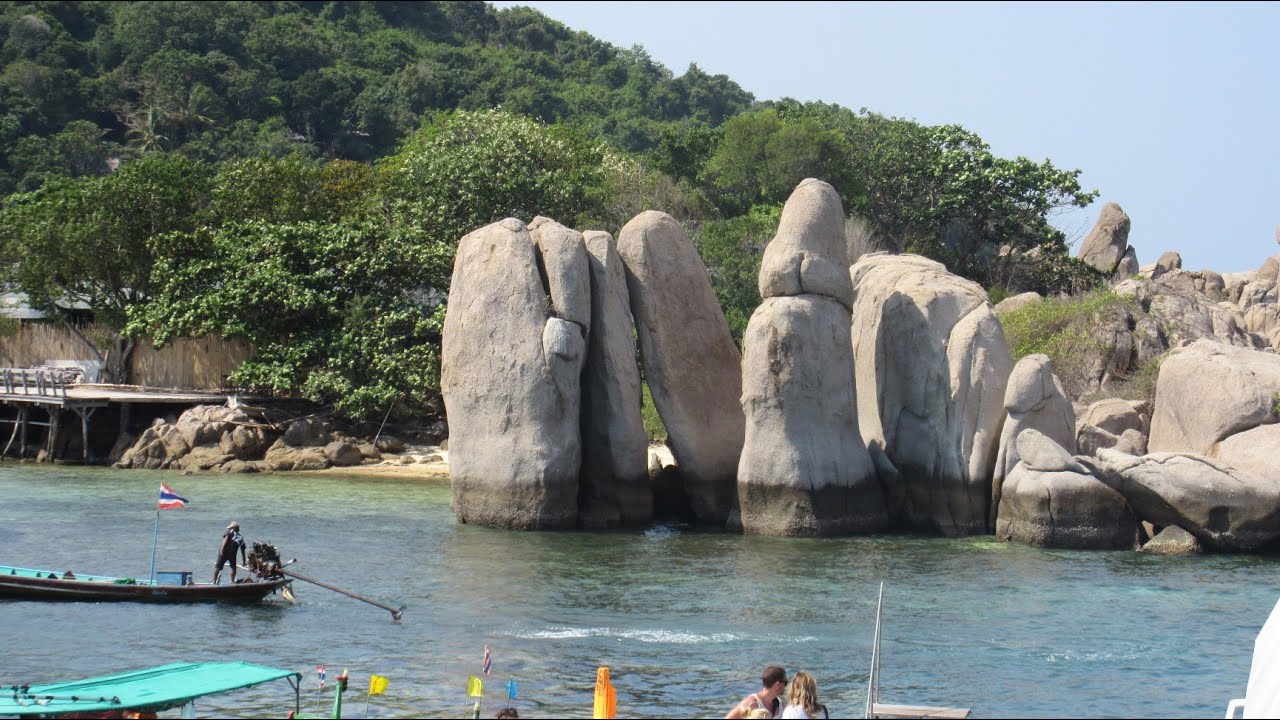 Thailand Die sch&ouml;ne Sandbank von Koh Nang Yuan im Golf von Thailand เกาะนางยวน