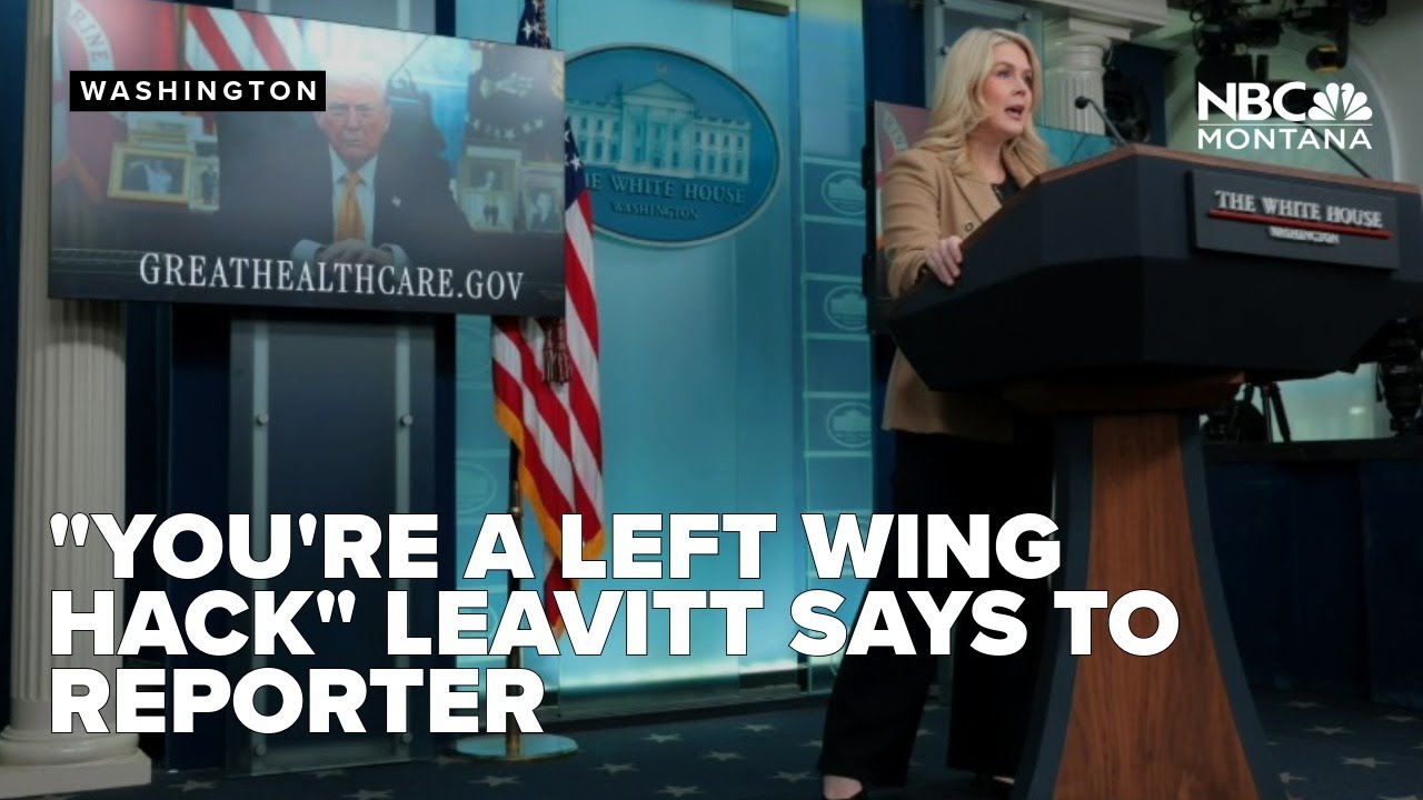 FULL PRESS CONFERENCE: 'You're a left-wing hack': Leavitt rips reporter in defense of ICE officers