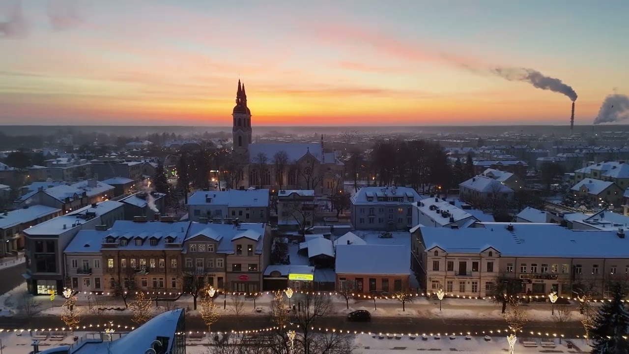 August&oacute;w z drona ...... Augustowski  poranek  przy - 20&deg;C .. 🥶