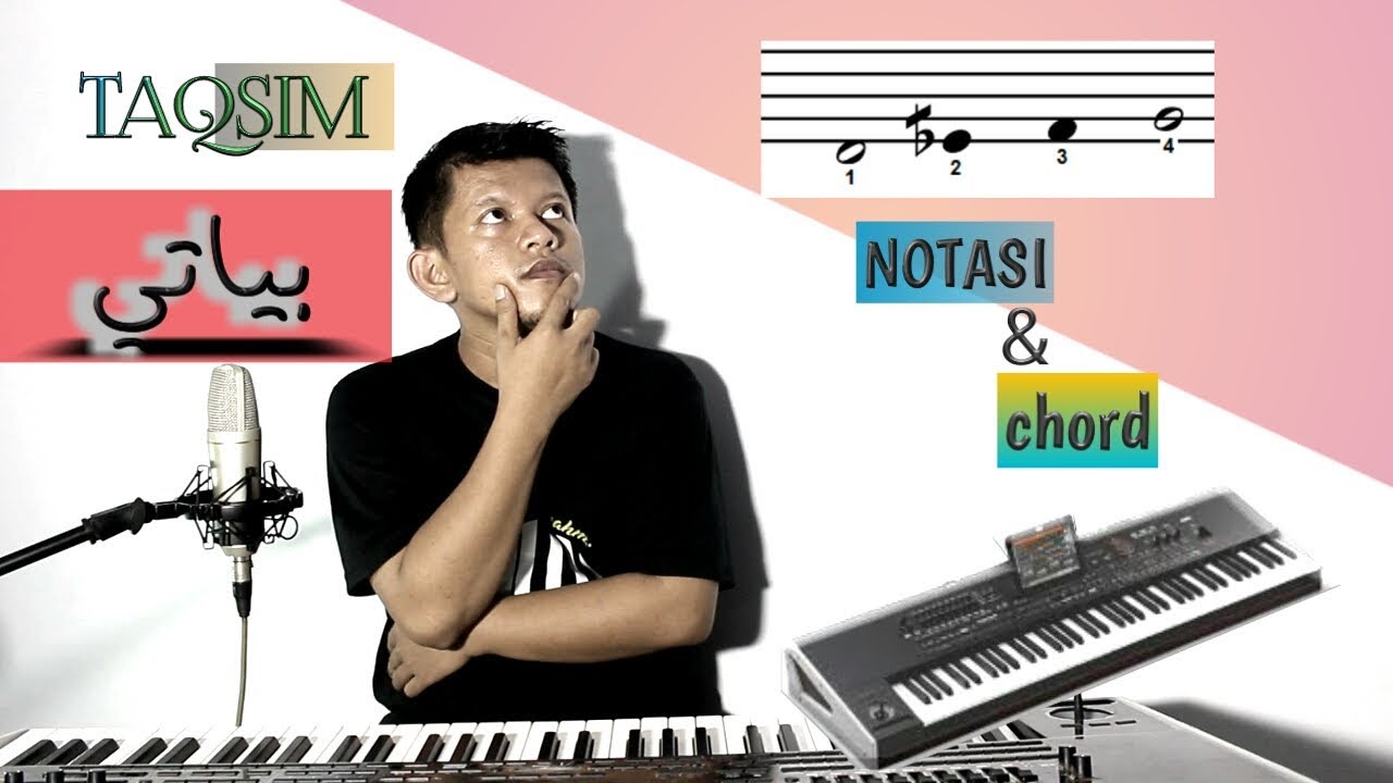 Belajar Notasi Arabic "TAQSIM MAQAM BAYATI" tips bermain keyboard untuk pemula 