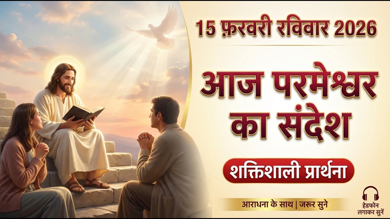 ✝️15 फ़रवरी रविवार 2026 का यीशु मसीह का बाइबल संदेश, शक्तिशाली प्रार्थना और आराधना | जरूर सुने