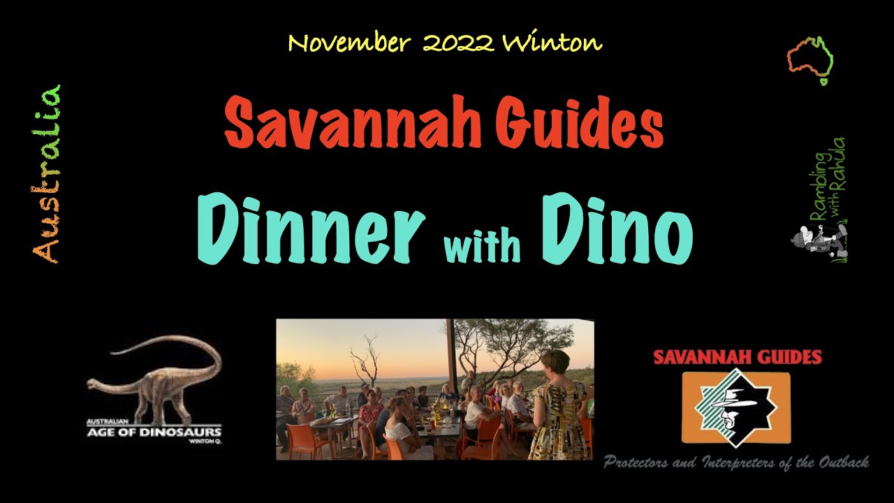 Savannah Guides dinner hosted by Australian Age of Dinosaurs  Museum Winton