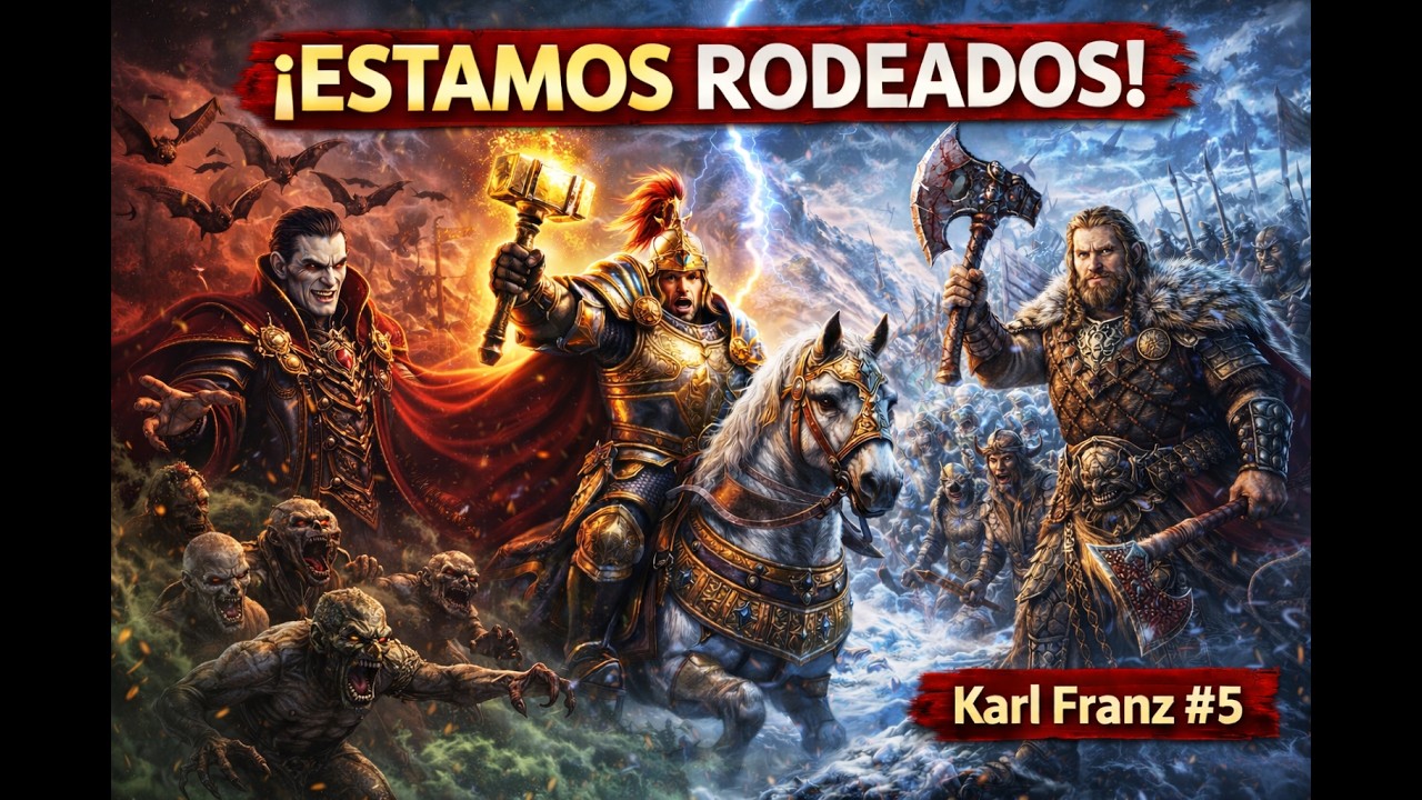 ¡ESTAMOS RODEADOS! ⚔️ Karl Franz vs Condes Vampiro | Campaña Imperio #5 | Total War Warhammer 3