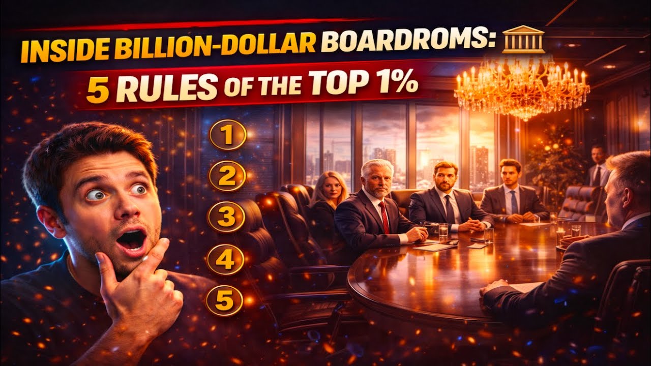 Inside Billion-Dollar Boardrooms: 5 Rules of the Top 1% 🏛️
