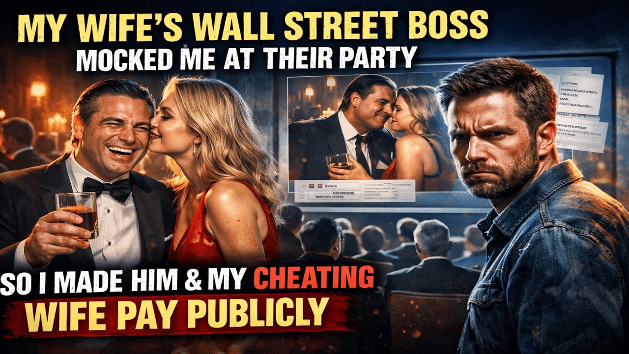 My Wife’s Wall Street Boss Mocked Me at Their Party — So I Made Him & My Cheating Wife Pay Publicly