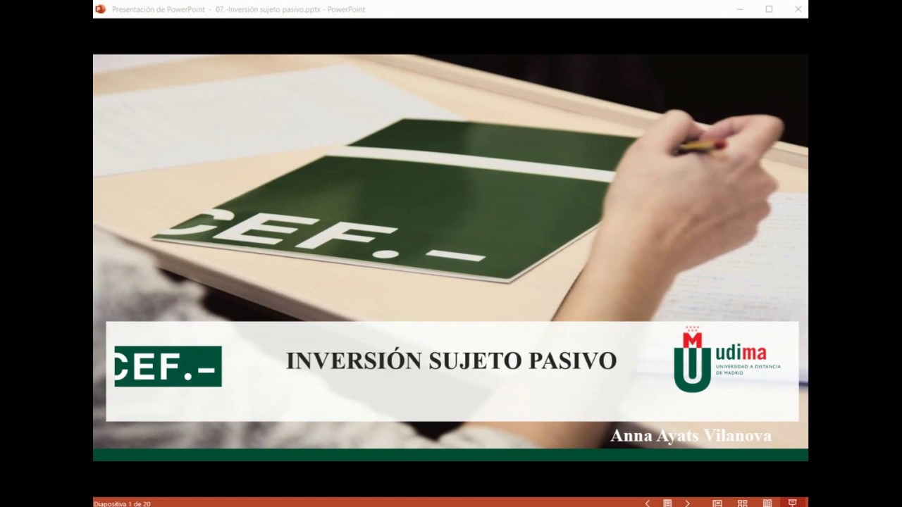 Inversión sujeto pasivo
