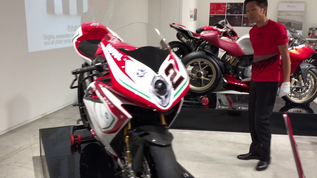 MV AGUSTA 2016 SBK Machine, F4RC  Engine Start Demonstration in Tokyo.
