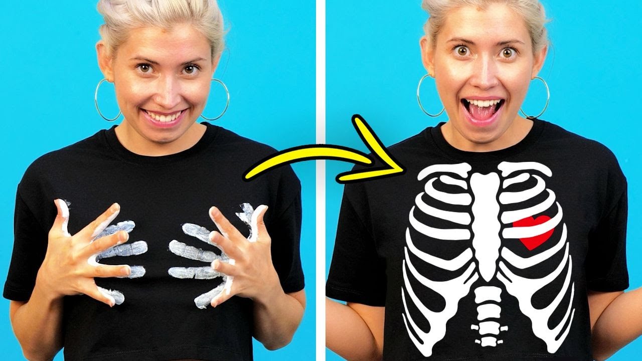 28 QUICK CLOTHES DECOR IDEAS || Using Paint And Bleach
