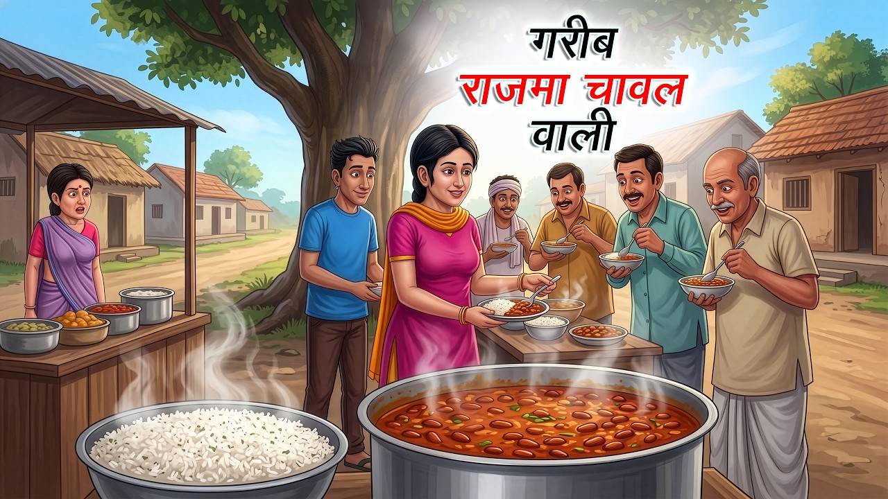 गरीब राजमा चावल वाली | Gareeb Rajma Chawal Wali | Hindi Kahaniya | Animated Stories