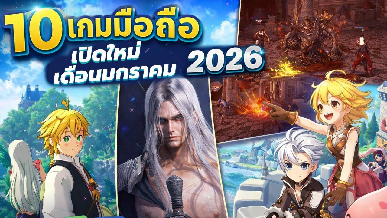 รวม 10 เกมมือถือใหม่ เดือนมกราคม 2026 | เกมน่าโหลดที่สุดตอนนี้