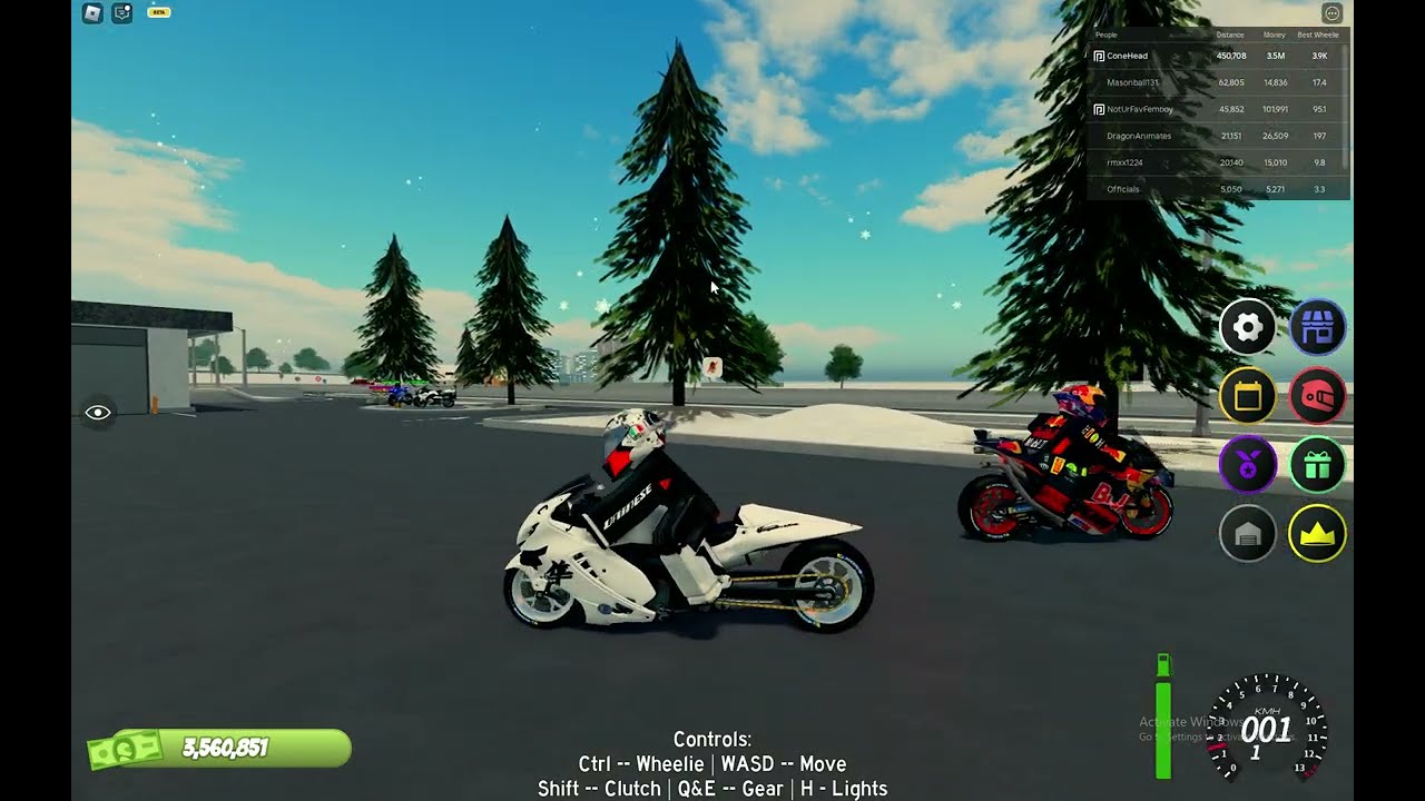 ROBLOX MOTORUSH UPDATE WINTER Kawasaki ZX10R WSBK BMW HP4 RACE DRAG HAYABUSA TOP SPEED