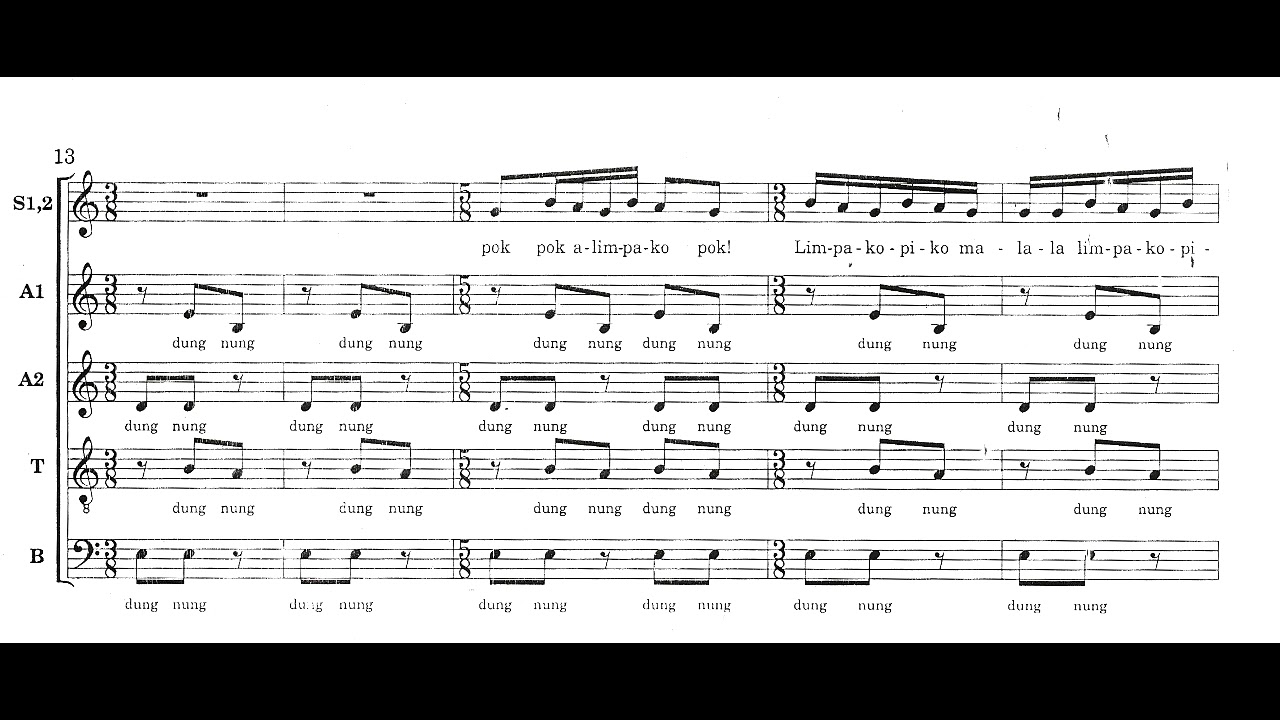 Francisco Feliciano - Pokpok Alimpako (1981) (sheet music)