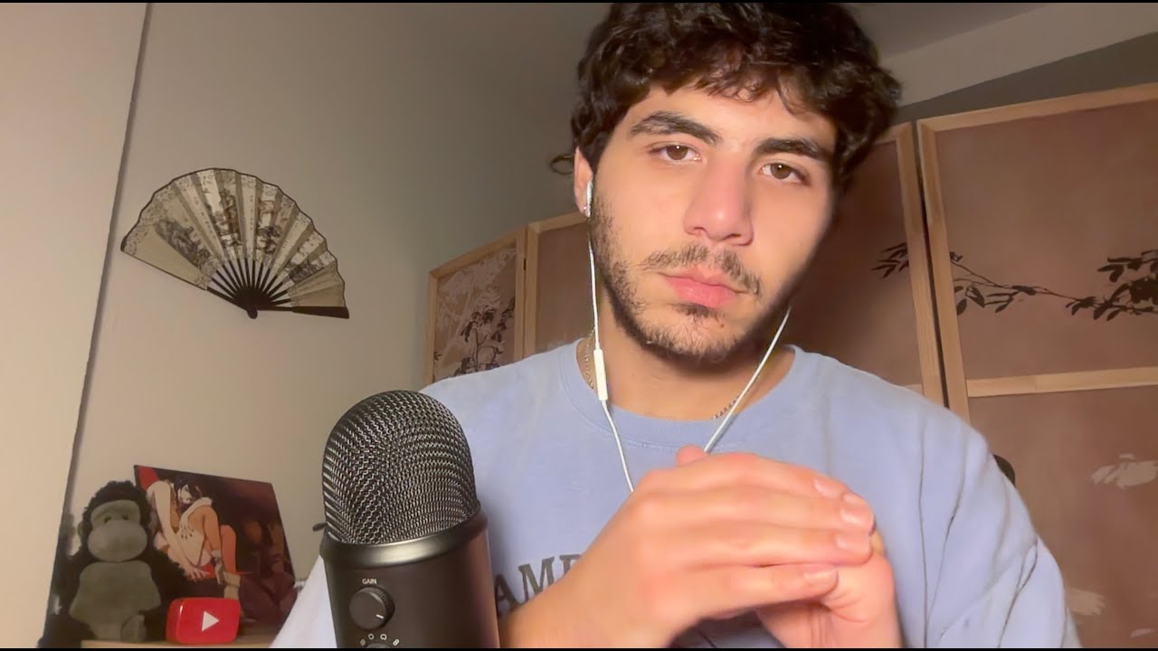 ASMR Hand Sounds paired with some Pleasant Chatter (whispered)