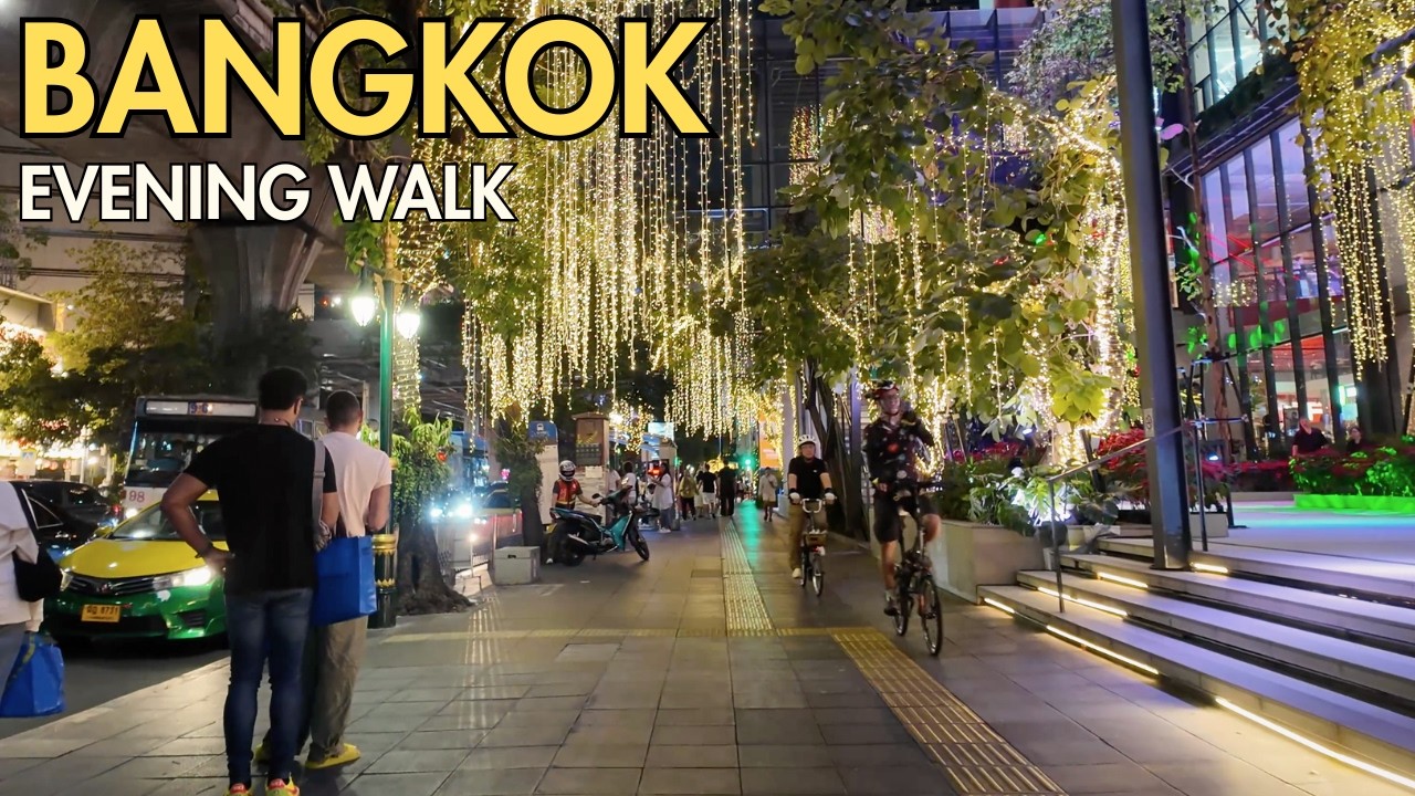 Bangkok Evening Walk | EMDistrict & Phrom Phong at Night