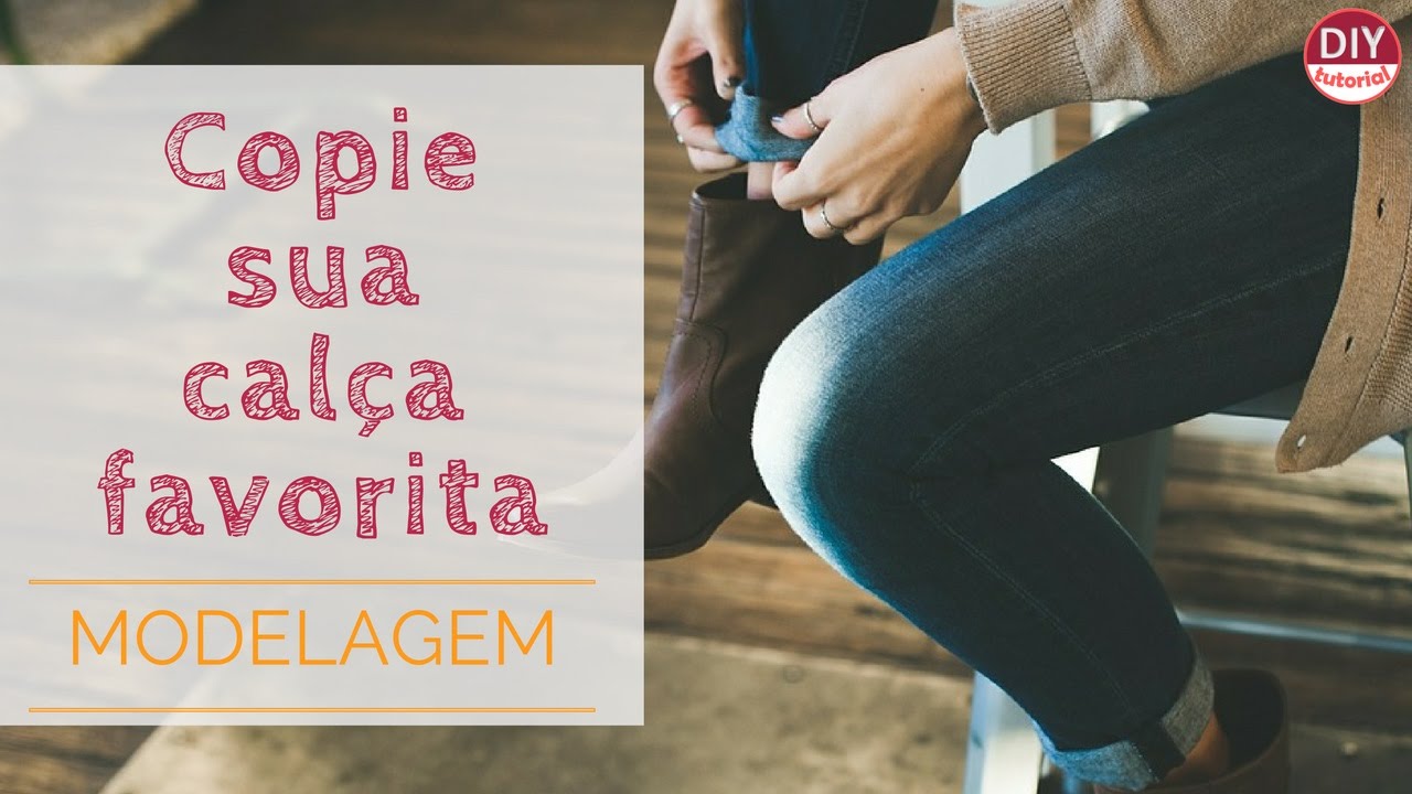 Como fazer moldes a partir de uma calça pronta:  - copiando sua peça favorita #3 (DIY Tutorial)