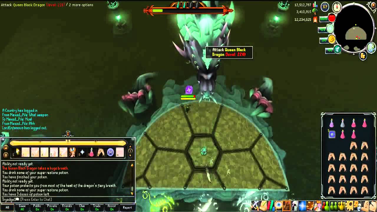 Queen black dragon kill