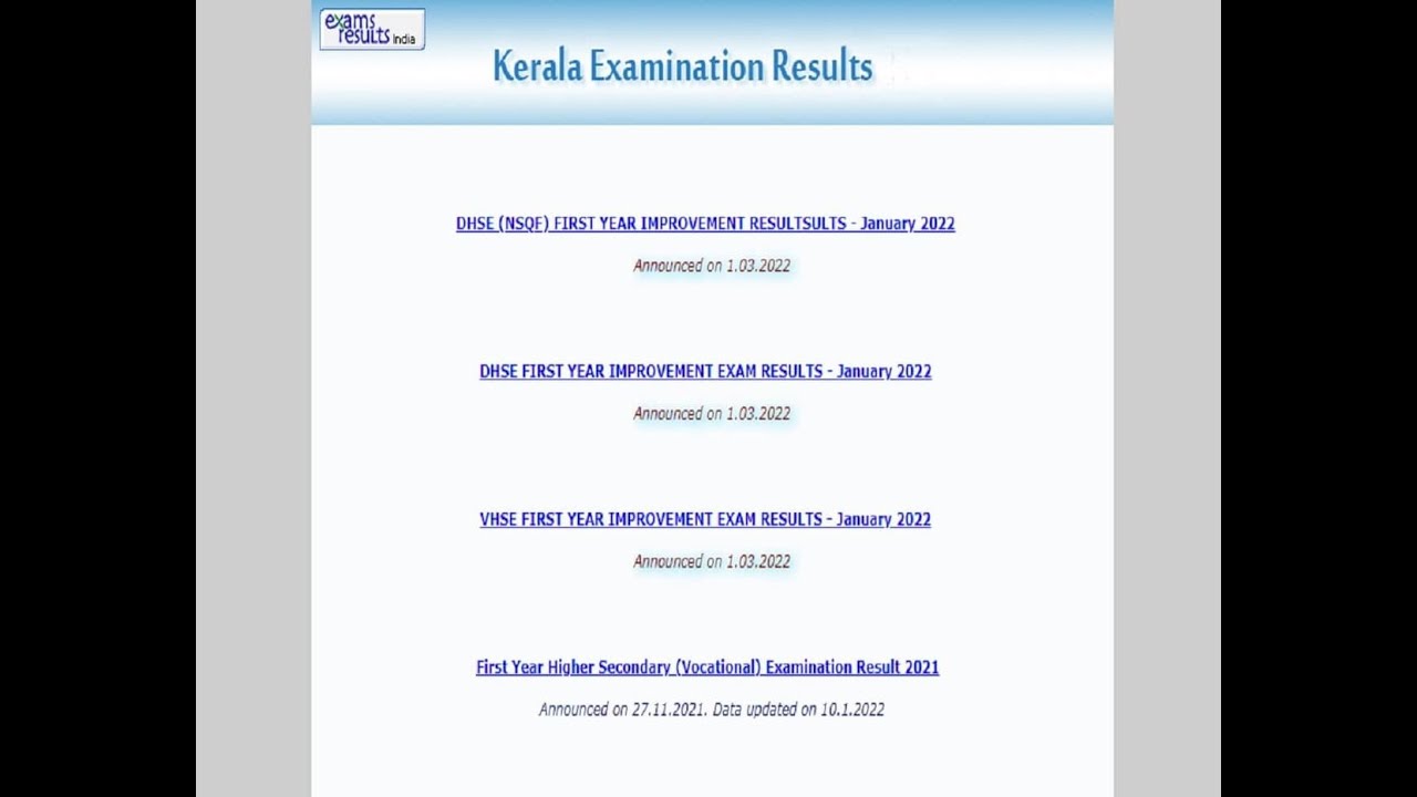 Kerala DHSE & VHSE Say Exam Result 2023 announced @ keralaresults.nic.in; Direct link here