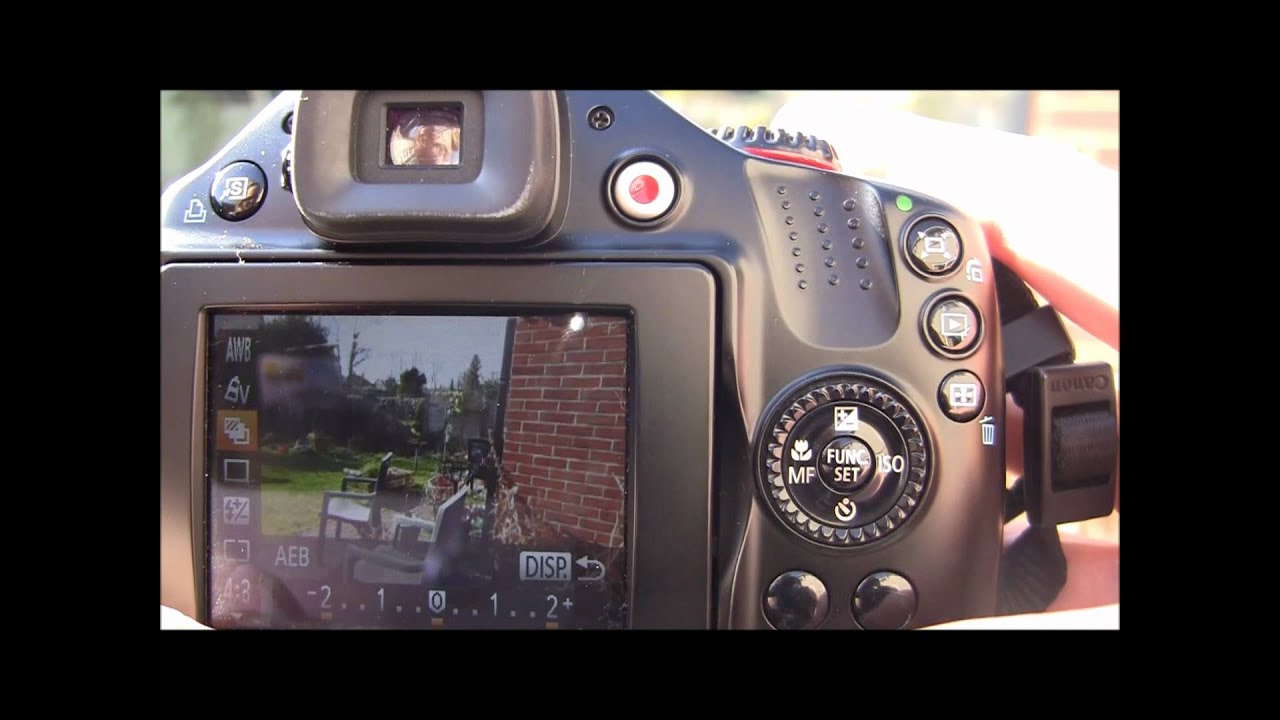 Canon Powershot SX40 HS Tutorial: Step Twenty One - AEB (Auto Exposure Bracketing)