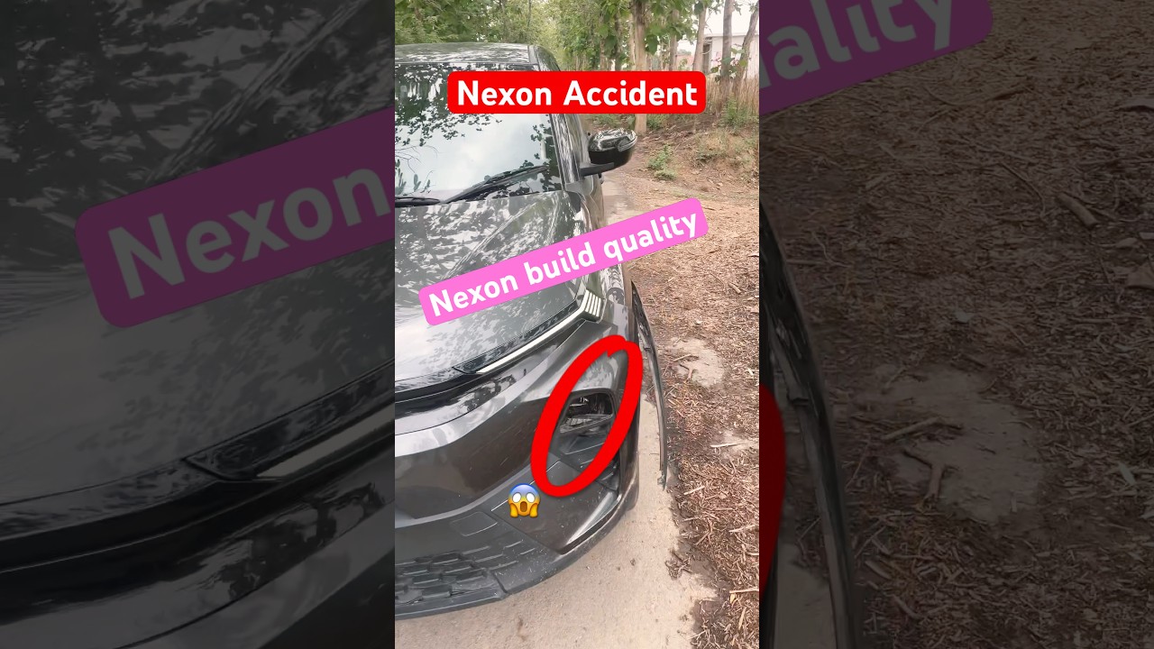 Nexon facelift accident💪 #shorts #ytshorts #nexon #diesel #car #accidente #crash #trending #travel