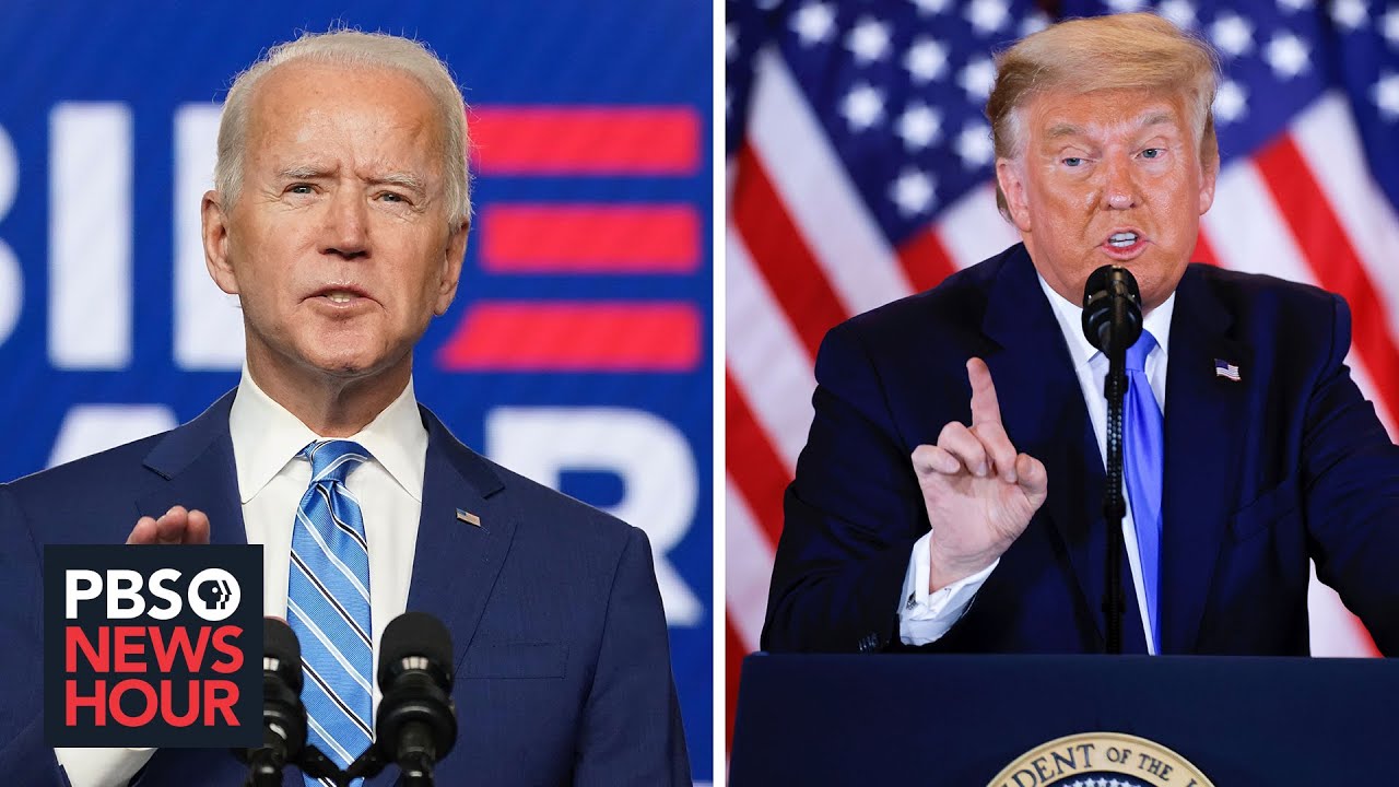 The stark difference between Trump's and Biden's responses to vote counting