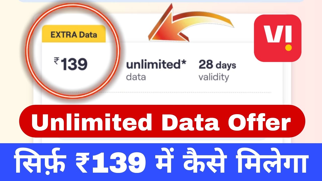 Vi New Recharge Plan | vi 139 Unlimited Data Offer | vi New recharge 139 plan details 2026 