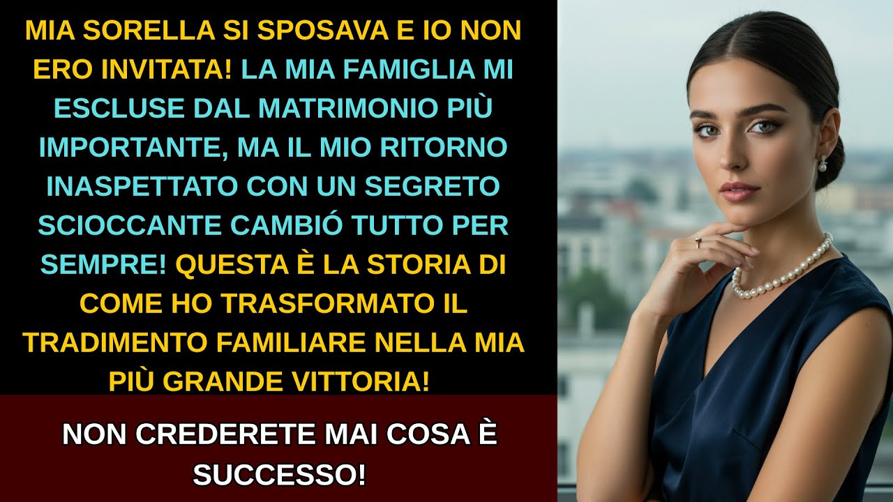 La mia famiglia mi voltò le spalle al matrimonio di mia sorella — ma il mio ritorno li sconvolse