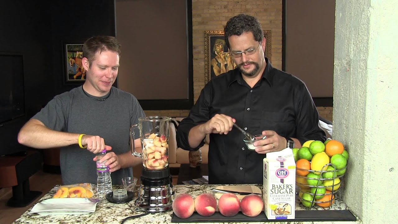 Peach Purée from the Cocktail Dudes