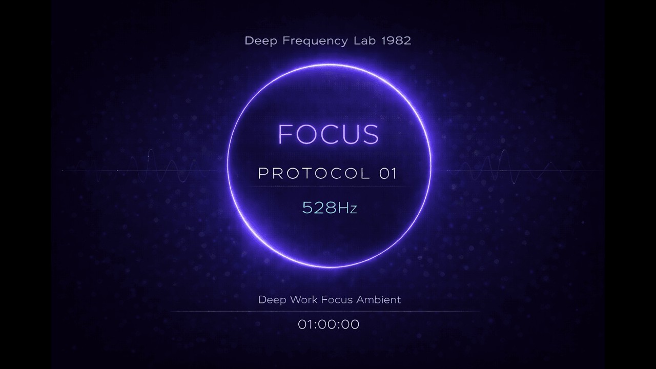 FOCUS PROTOCOL 01 | 528Hz Deep Work Focus Ambient (1 Hour)