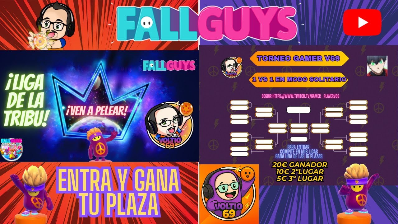 😍FALL GUYS😍NUEVA LIGA GAMER V69 17:00h España #fallguys #privadas #jugandoconsubs #directo #envivo