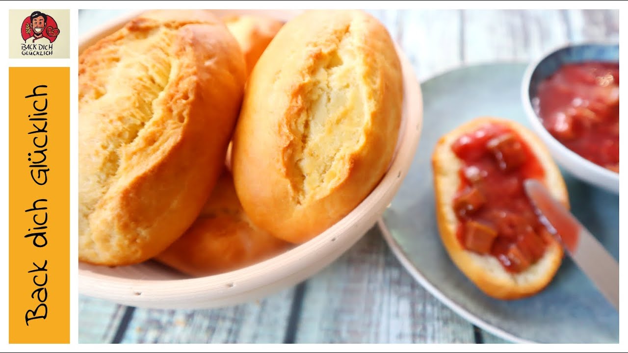 Sonntagsbrötchen / Brötchen ohne Hefe / Schnelle Brötchen selber backen / Brötchen mit Backpulver