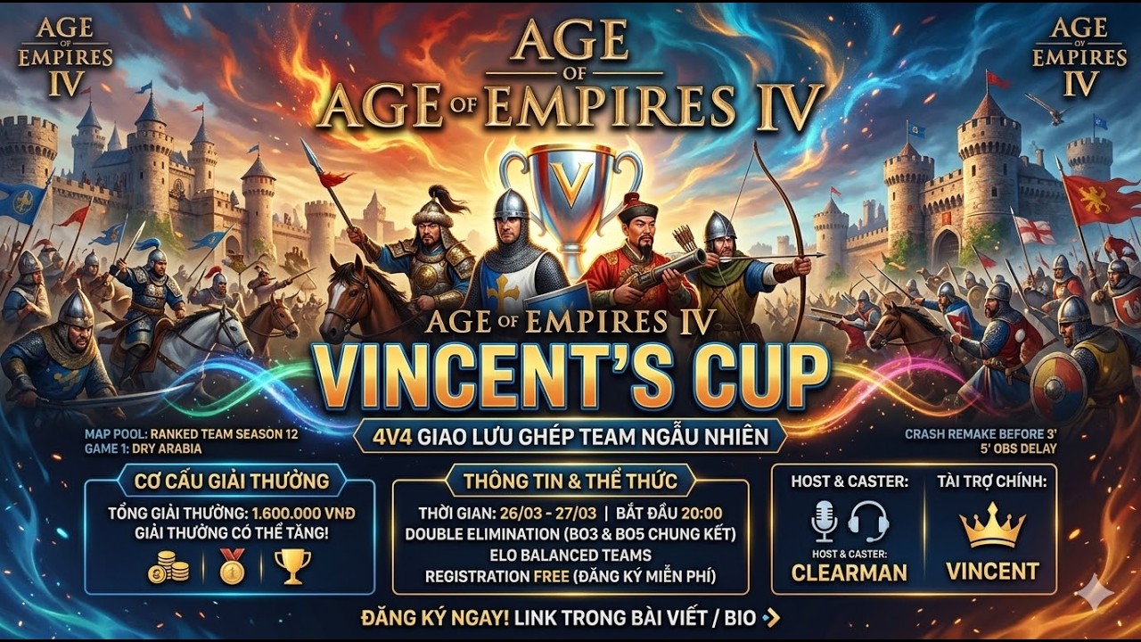 SHOWMATCH 4v4 NỘI CHIẾN HN | TEAM  HN RED VS TEAM BULE  | FULL 5 GAMES | PRIZE POOL : 5.000.000VNĐ