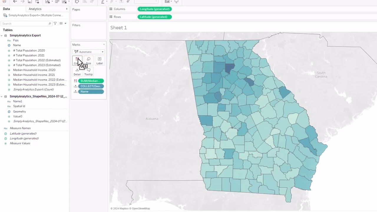 Mapping Census Data with Tableau Parts 5 & 6