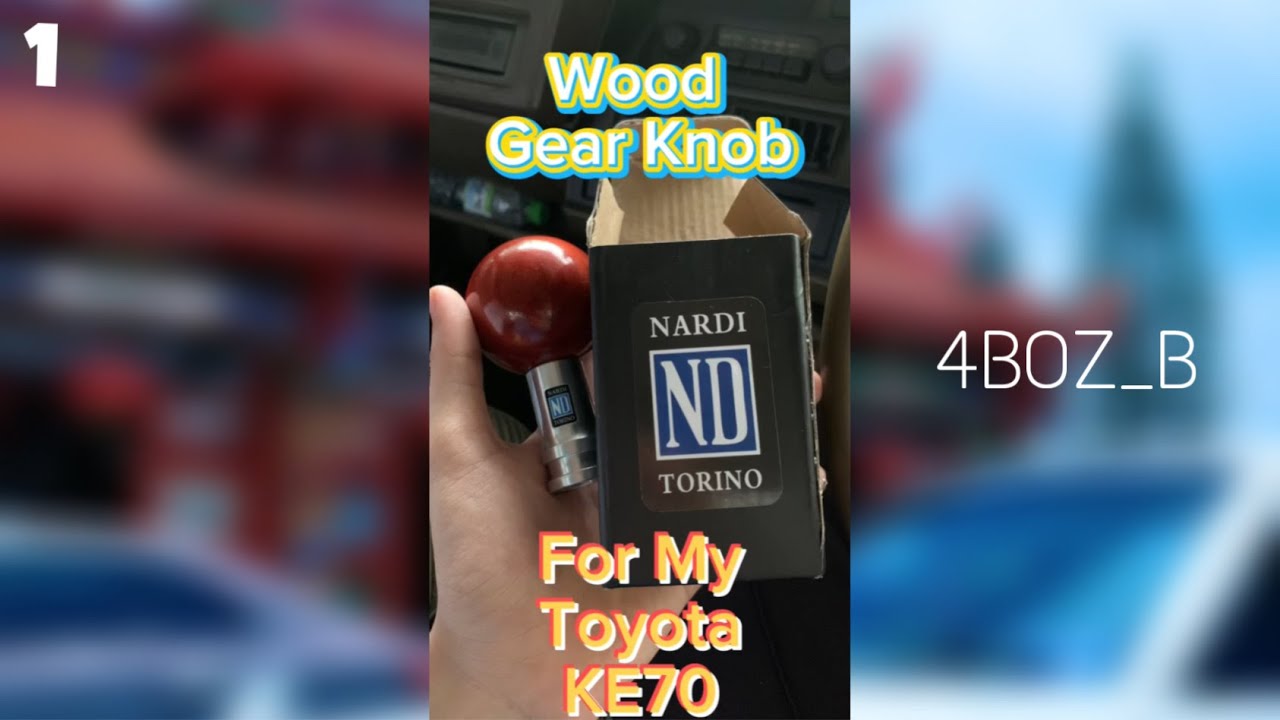 Ep.1 (TOYOTA KE70 DX) Changing Nardi Torino Gear Knob | Woody!