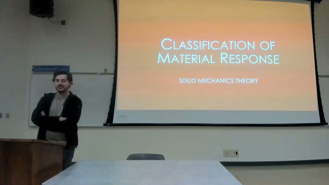 Intro to Continuum Mechanics Lecture 11 | Classification of the Mechanical Responses of Materials