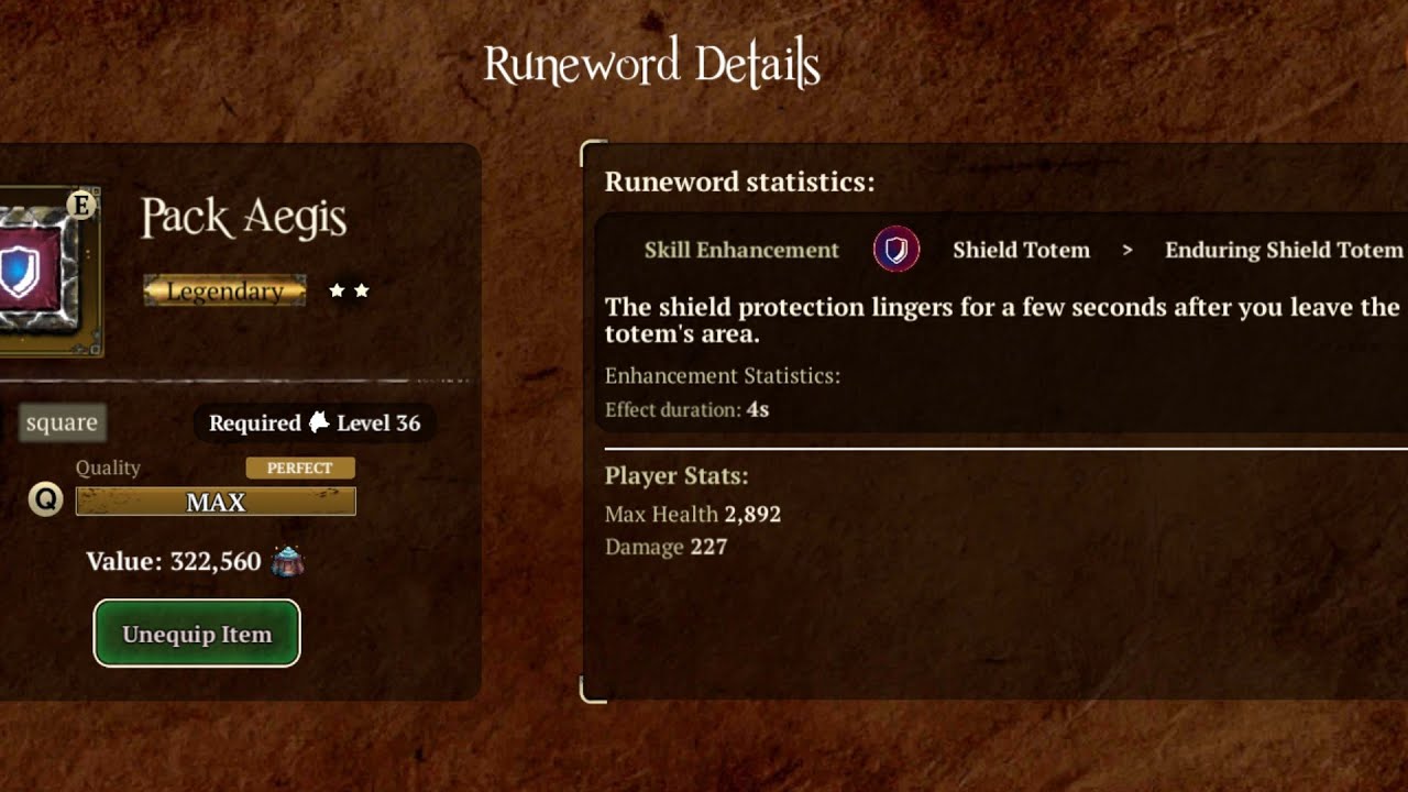 The Wolf : Rune Update : Useless Shield Evolution