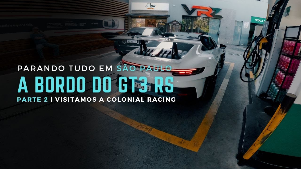 A BORDO DE UM GT3 RS COM SECRET WEAPON EM SÃO PAULO | CONHECENDO A COLONIAL RACING - DAILY VLOG #2
