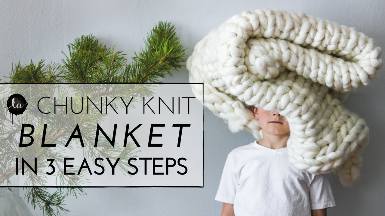 Chunky knit | Throw in 3 EASY STEPS