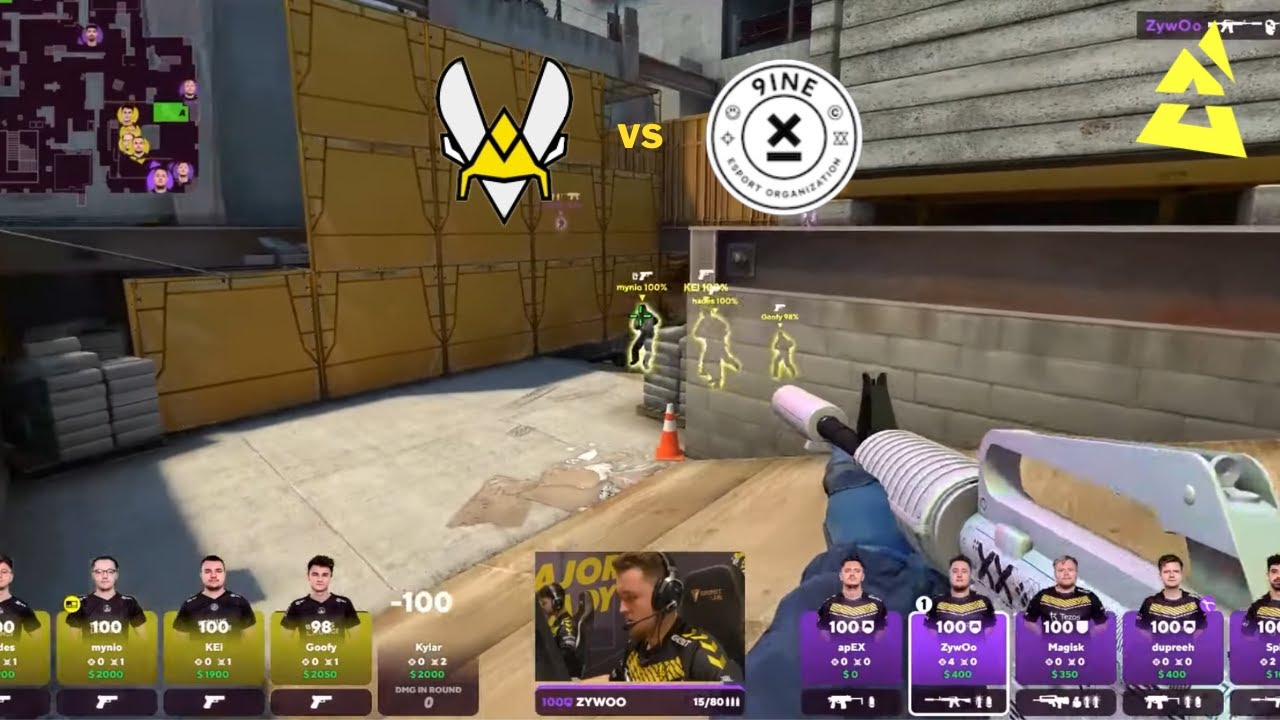 Vitality vs 9INE - WINNER QUALIFIES FOR MAJOR!! - BLAST.tv Paris Major 2023 - HIGHLIGHTS CSGO