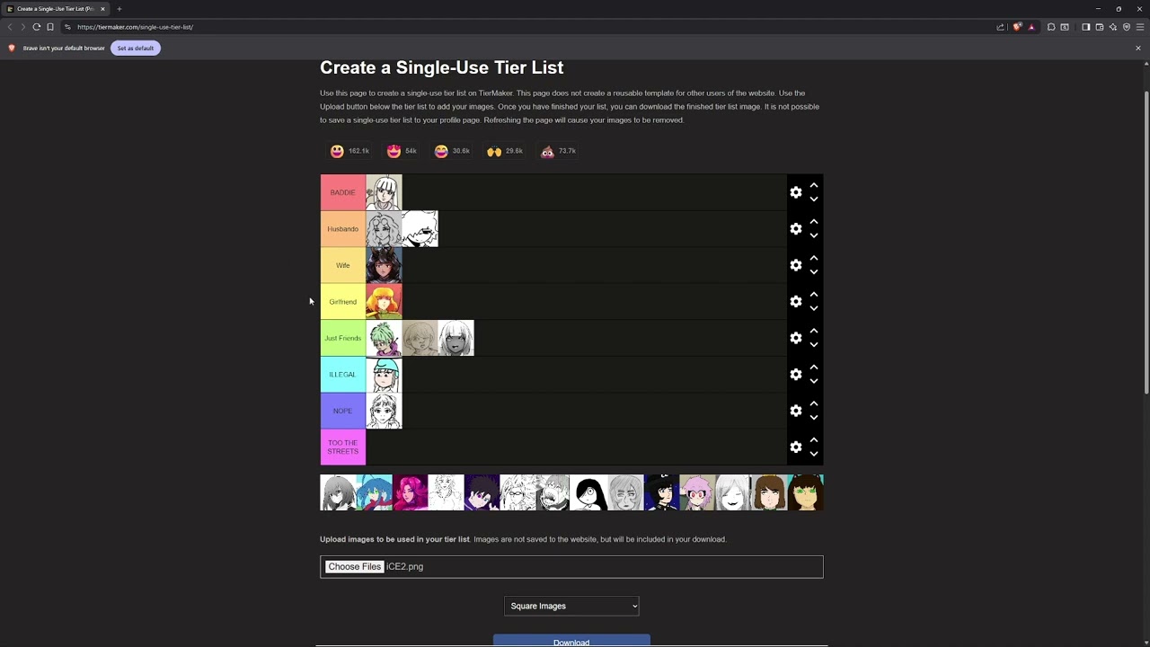 Digital Dawn Waifu Tierlist