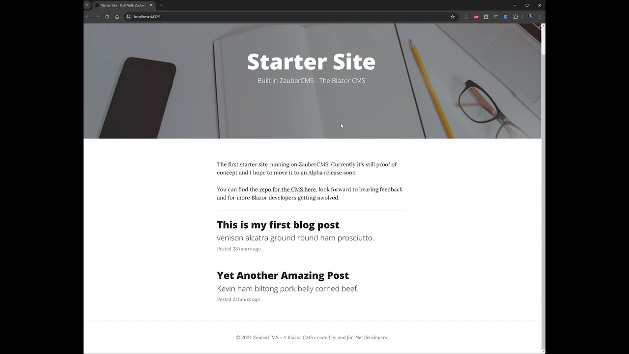 ZauberCMS - A .Net Blazor CMS Coming Very Soon