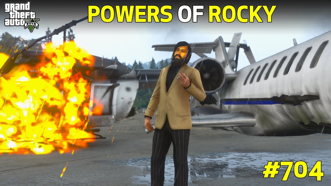 GTA 5 : SUPER POWERS OF ROCKY IN LOS SANTOS | GTA 5 GAMEPLAY #704