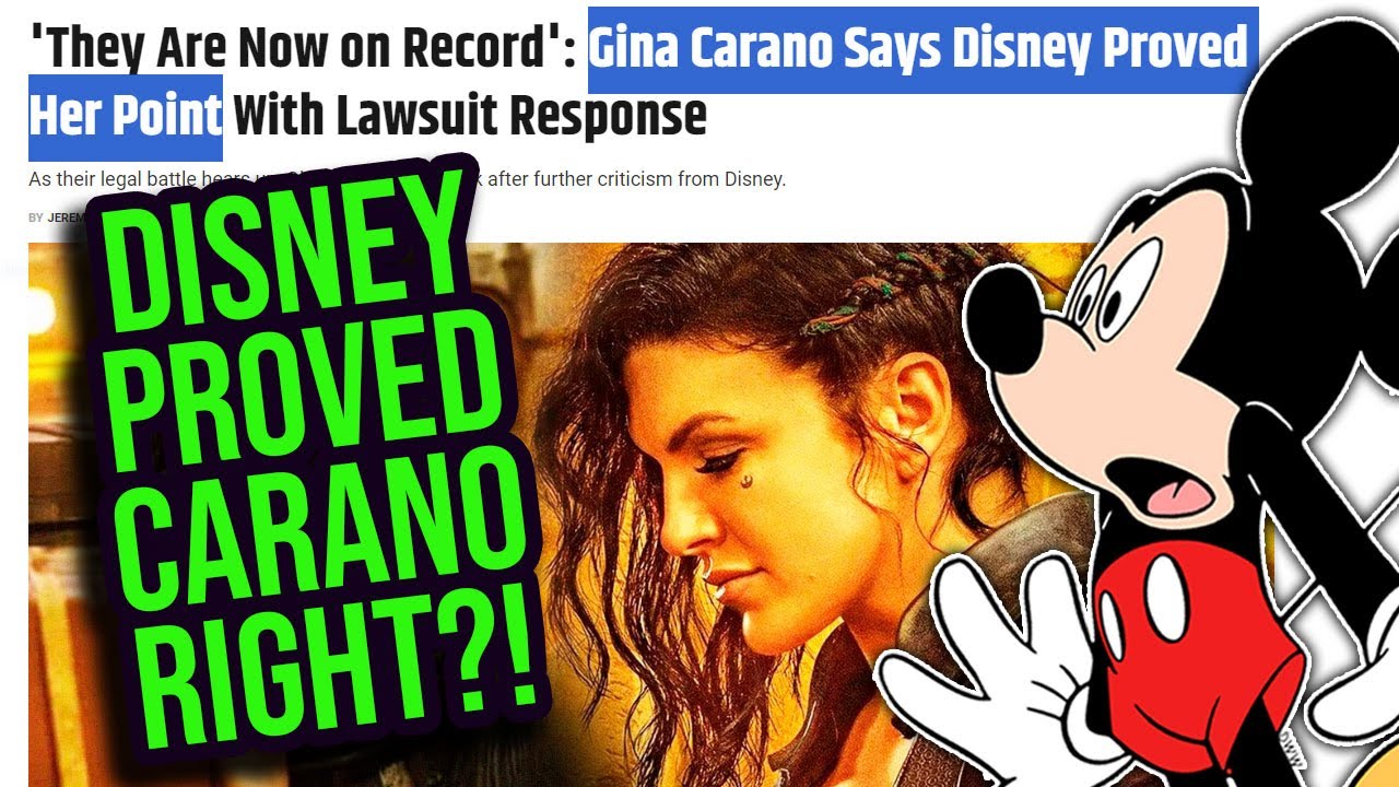Disney SMEARS Gina Carano AGAIN?! She Claims Disney PROVED Her Point!