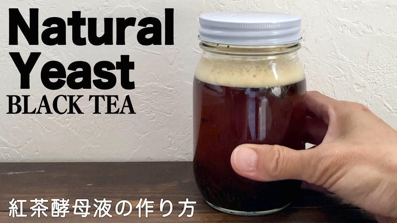 【紅茶酵母液】自家製酵母、簡単すぎる！全過程公開！自宅にある茶葉でできる！natural yeast、tea、sourdough