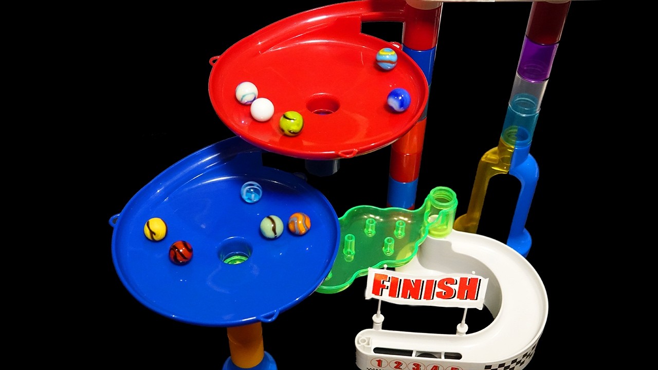 Marble Teamwork Run Race: Only 1 Team Survives!