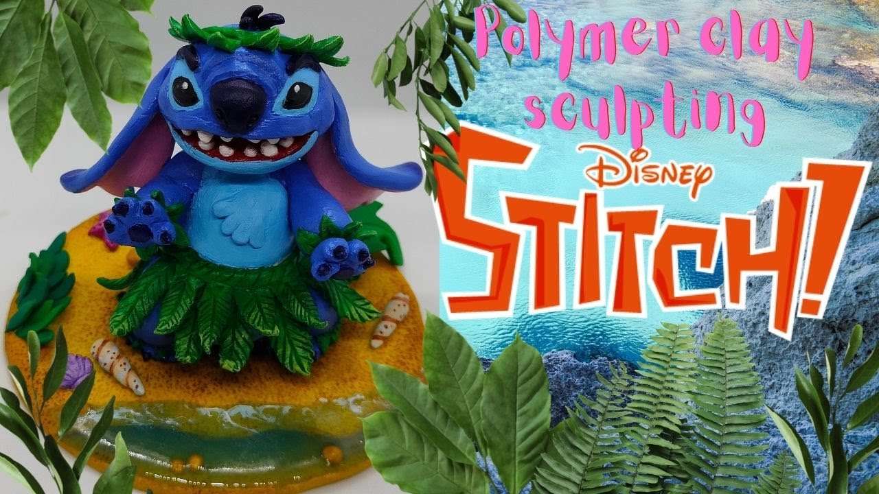 Sculpting Disney's Stitch || polymer clay tutorial for beginners