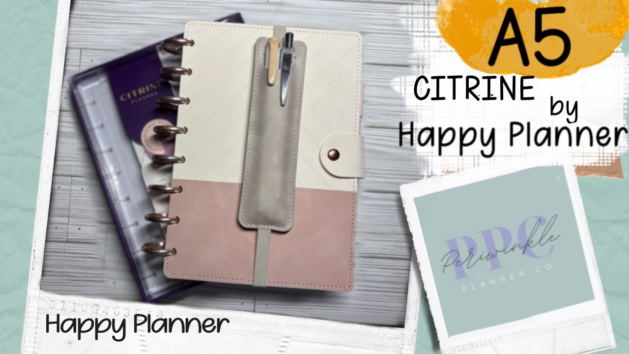 NEW A5 HAPPY PLANNER style | CITRINE disc bound sold at Office Depot made by Me & My Big Ideas
