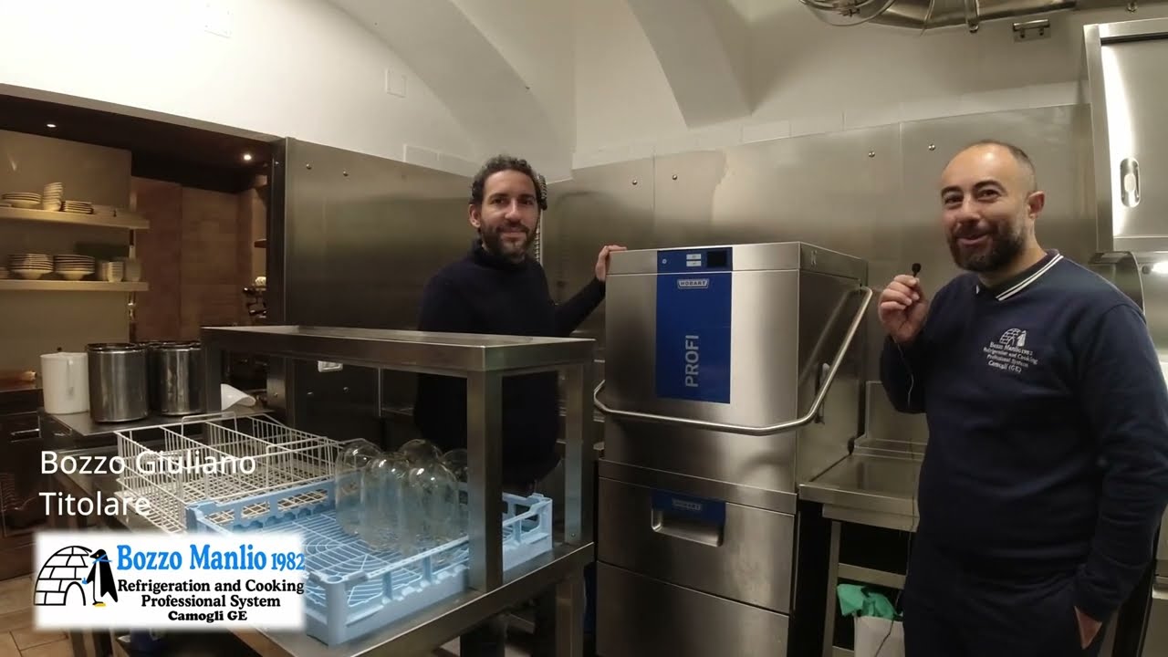 Nuova Hobart TLW, Lavaggio professionale installato presso Ristorante Sole Rapallo, Ge.