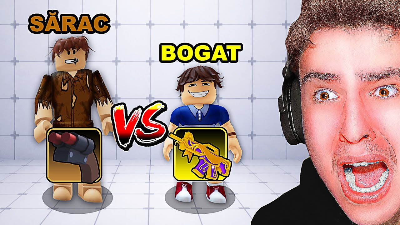 *SĂRAC* vs. *BOGAT* În Roblox Rivals !